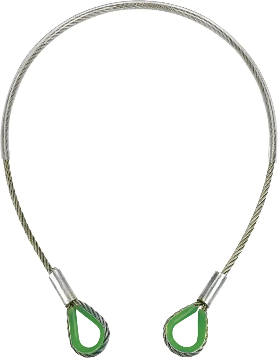 Eller Steel 2 Ton WLL + PVC - 14 mm 6 x 36 WS Core Arbeitslänge 2 m