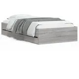 vidaXL Bettgestell 90 x 200 cm Grau