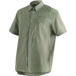 Funktionshemd MAIER SPORTS "Mats S/S", Herren, Gr. 48, Normalgrößen, grün, 97% Polyester, 3% Elasthan, Kurzarm, Hemden, Trocknet besonders schnell dank dryprotec-Technologie