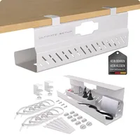 Ultimate Setup Kabelkanal Weiß, Metall, 11x13x43 cm, Arbeitszimmer, Schreibtische