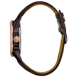 BULOVA HerrenArmbanduhr Analog Automatik Leder 98A165