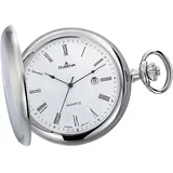 Dugena Taschenuhr 4460304-1, Savonette, Quarzwerk, aus Edelstahl, mit Acrylglas und römischen Ziffern, 50 mm, inkl. Kette