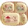 Rice Kinderteller 24 x 21 cm Pink 4er Set