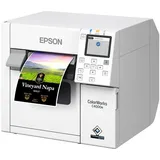 Epson ColorWorks C4000, Mattschwarze Tinte, Cutter, ZPLII, USB, Ethernet