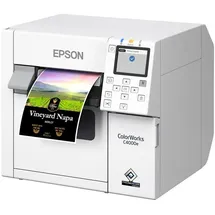 Epson ColorWorks C4000, Mattschwarze Tinte, Cutter, ZPLII, USB, Ethernet