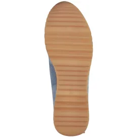 Marco Tozzi Damen Sneaker flach mit Reißverschluss Vegan, Blau (Polar Comb), 39 EU