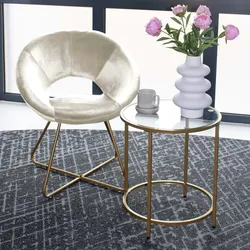 HOME DELUXE Samstuhl SELESA - Farbe: Beige