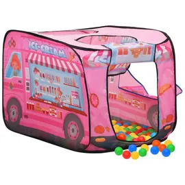 vidaXL Kinder-Spielzelt mit 250 Bällen Rosa 70x112x70 cm
