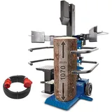 Scheppach Compact 8T Meterholz Holzspalter stehend | 7,95 Tonnen Spaltkraft 400V 3500W | Holzlänge 1070mm / max. Ø 350mm | schwenkbarer Tisch | Hartholz & Weichholz | mit Fahrvorrichtung + 10m Kabel