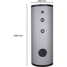 Evenes Warmwasserspeicher DSFI 300 Edelstahl 2 Wärmetauscher 290 L Solarspeicher