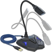 DeLOCK Desktop USB Gaming Mikrofon mit Schwanenhals und Mute Button (66330)