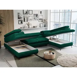 MKS Meble Eckcouch Velvet 2-Sitzer Grün