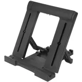 Tablet Ständer Höhenverstellbarer Tragbarer Ständer 7-11 Zoll Tablet PC Desktop Halterung mit Weichem Gummipad (Schwarz)