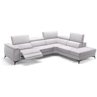 Sofanella Wohnlandschaft Leder LIVORNO, Wohnlandschaft, Ecksofa, Sofalandschaft, XXL Sofa, Leder Sofas weiß