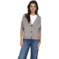 Only Damen Strickjacke ONLZOEY Regular Fit Woodsmoke Grau 15332549 XS