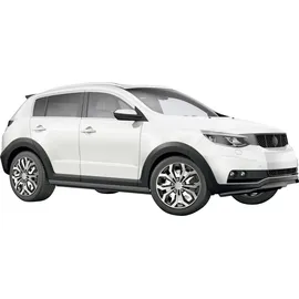 CARTREND Unitec Radzierblende Daytona 35 cm (14 Zoll) schwarz silber 4 Stück