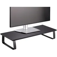 CARO-Möbel Monitorständer Stanford - Schwarz, Metall, Holzwerkstoff, Mode, 60x12x26