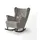 beautysofa Fabio Schaukelstuhl 82 x 103 x 108 cm beige