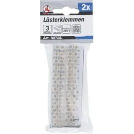 BGS Do it yourself Lüsterklemmen 2,5 mm2 3 Amp. 2 Stück 12er Block