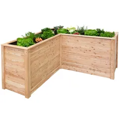 Tchibo - Hochbeet - 170,5x170x84cm - naturfarben - Holz / Polyethylen