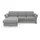 sit&more Ecksofa Apulia L-Form, wahlweise Bettfunktion, Bettkasten und Kopf- und Armteilverstellung grau 250 cm x 78 cm - 96 cm x 185 cm