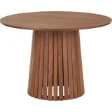 Happy Garden Runder Esstisch 110cm aus dunklem Holz Liv