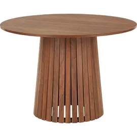 Happy Garden Runder Esstisch 110cm aus dunklem Holz Liv