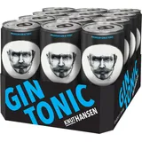 KNUT HANSEN GIN TONIC | Erfrischend und trinkfertig für unterwegs | Hergestellt aus KNUT HANSEN DRY GIN und selbst hergestelltem TONIC | 10% vol. | 12 x 250ml Dose