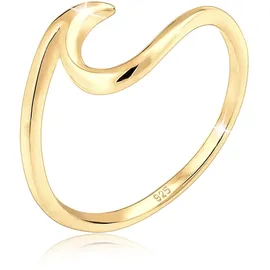 Elli Ring Damen Welle Strand Maritim in Gold | Gr.: 58