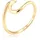 Elli Ring Damen Welle Strand Maritim in Gold | Gr.: 58