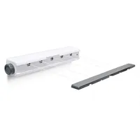 Relaxdays Wandtrockner HBT:7x47x7,5cm, Kunststoff mit Wäscheseil 5 Leinen Aufroll-Automatik
