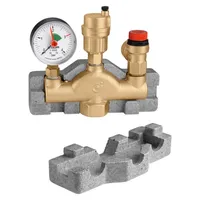 CALEFFI Kesselsicherheitsgruppe 1 Zoll bis 50 kW mit Isolierung und 3 bar Sicherheitsventil