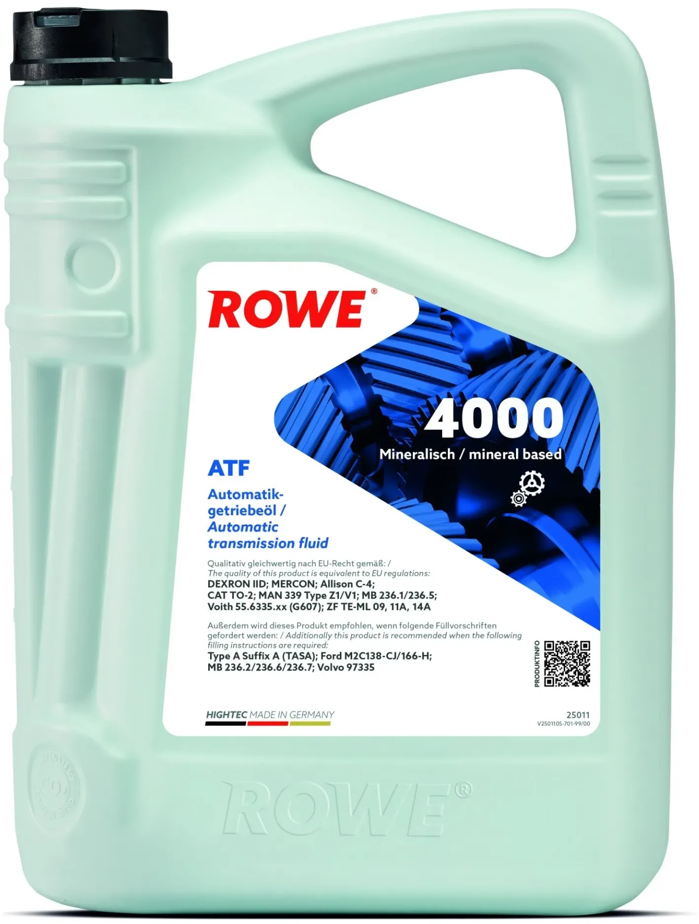 ROWE HIGHTEC ATF 4000 5l Automatikgetriebeöl,Getriebeöl Mineralöl  25011-0050-99