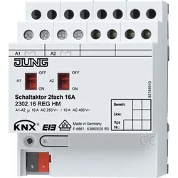 JUNG KNX Schaltaktor 2302.16 REGHM