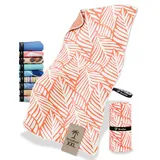 NirvanaShape Strandtuch XXL - Strandhandtuch mit über 32 Strand-Muster - schnelltrocknende Mikrofaser Badetuch, Microfaser Handtuch, Badehandtuch - 200 x 90 cm