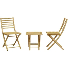 vidaXL 3-tlg. Bistro-Set Bambus