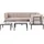 Beliani Lounge Set 6-tlg. Grau/Beige