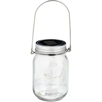 Relaxdays LED Solar Glas 2er Set