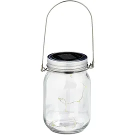 Relaxdays LED Solar Glas 2er Set