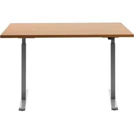 TOPSTAR Schreibtisch E-Table Buche / Grau