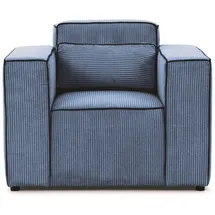 Fun Möbel Sessel Waldo Stoff Poso 1-St. 75 x 85 x 85 cm Blau