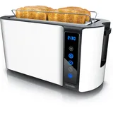 Arendo 4-Scheiben-Langschlitz-Toaster Weiß