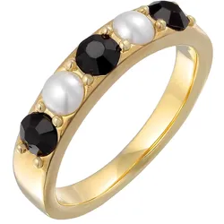 Elli Elli Ring Kristalle Glasperlen Bandring Farbe Gold für Damen Ringe   