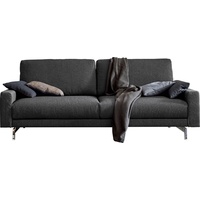 HÜLSTA sofa 3-Sitzer »hs.450«, Armlehne niedrig, Fuß chromfarben glänzend, Breite 204 cm grau