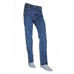 Wrangler Herren Jeans Texas Regular Fit Blau Normaler Bund Reißverschluss W 42 L 32