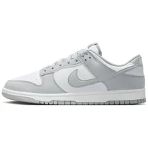 Nike Dunk Low Retro Sneaker, White Lt Smoke Grey White, 44 EU