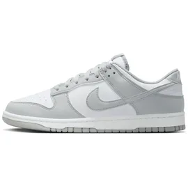 Nike Dunk Low Retro Sneaker, White Lt Smoke Grey White, 44 EU