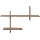 House Nordic Ovada Wandregal 54 x 15 cm Braun