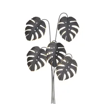 Hofmann Living And More Wanddekoobjekt "Wanddekoration", schwarz, B:65cm H:109cm T:4cm, Metall, HOFMANN LIVING AND MORE, Wanddekoobjekte, aus Metall, matt schwarz