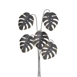 Hofmann Living And More Wanddekoobjekt "Wanddekoration", schwarz, B:65cm H:109cm T:4cm, Metall, HOFMANN LIVING AND MORE, Wanddekoobjekte, aus Metall, matt schwarz